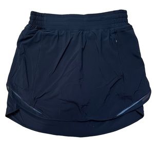 Black Lululemon Hotty Hot High Rise Skirt Long Size 4